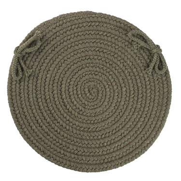 Wool Solids Chair Pad - S129 Dark Sage